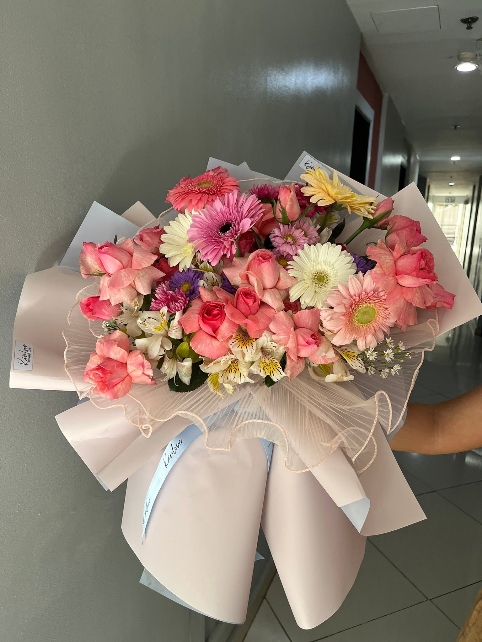 Mixed pink bouquet